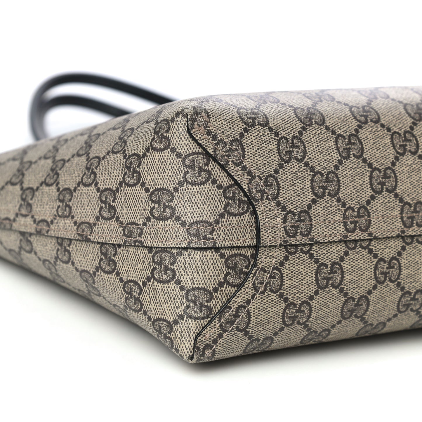 GG Supreme Monogram Small Reversible Tote Dark Brown