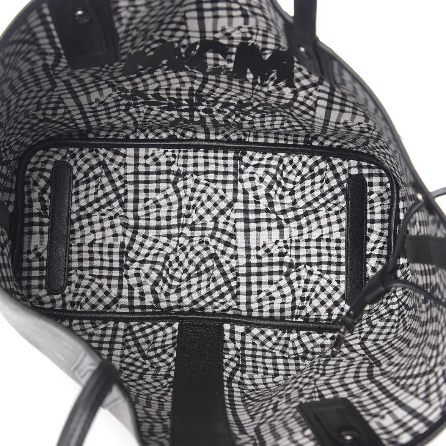 MCM Visetos Medium Liz Reversible Shopper Tote Black 5 of 14