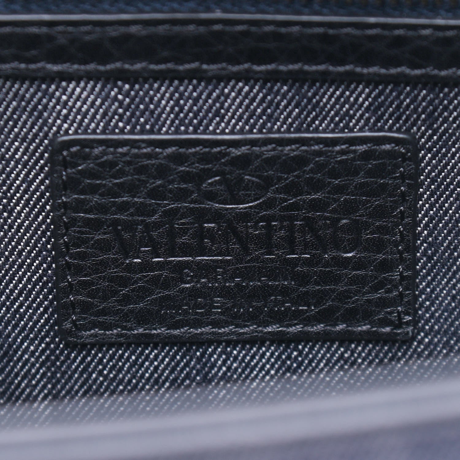 Valentino Garavani Denim Medium Glam Lock Rockstud Flap Deep Denim 5 of 7