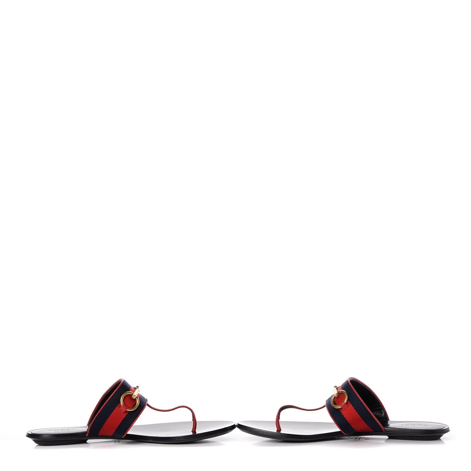 Gucci Grosgrain Querelle Web Thong Sandals 37 Red 6 of 9