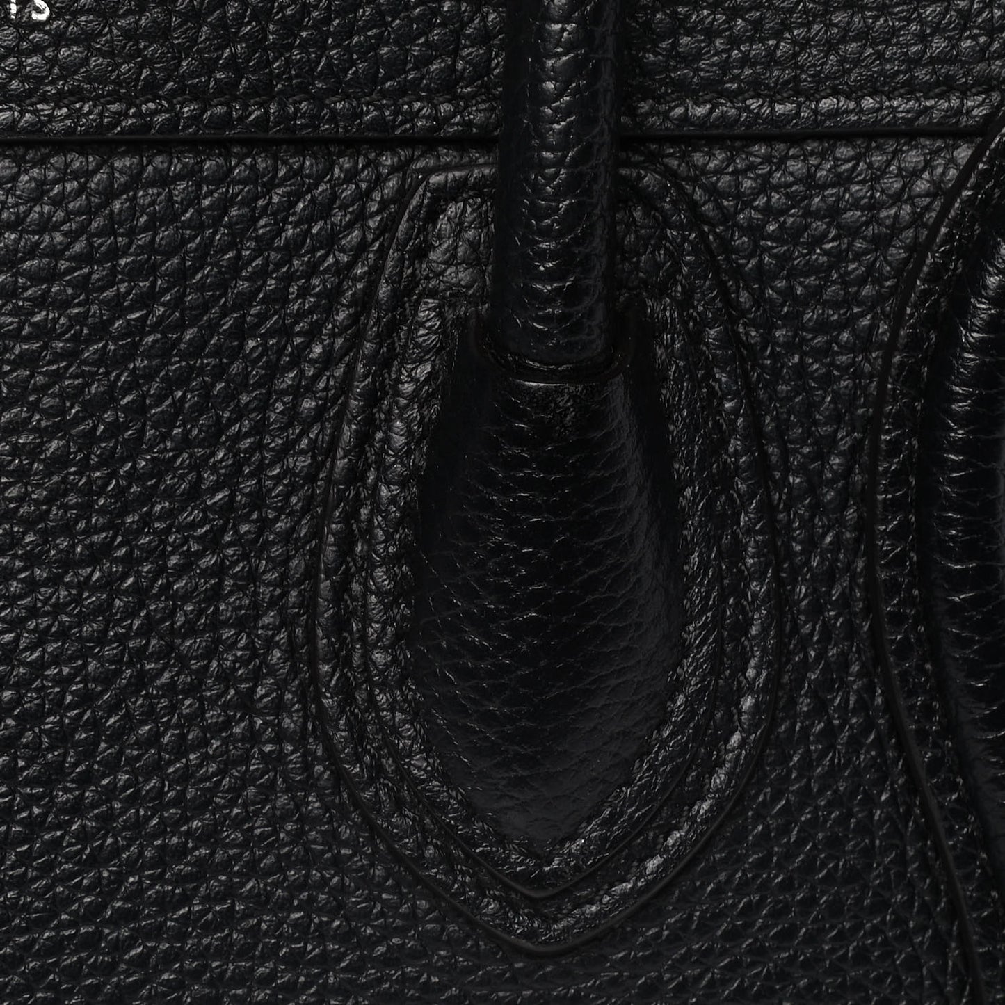Drummed Calfskin Nano Luggage Black