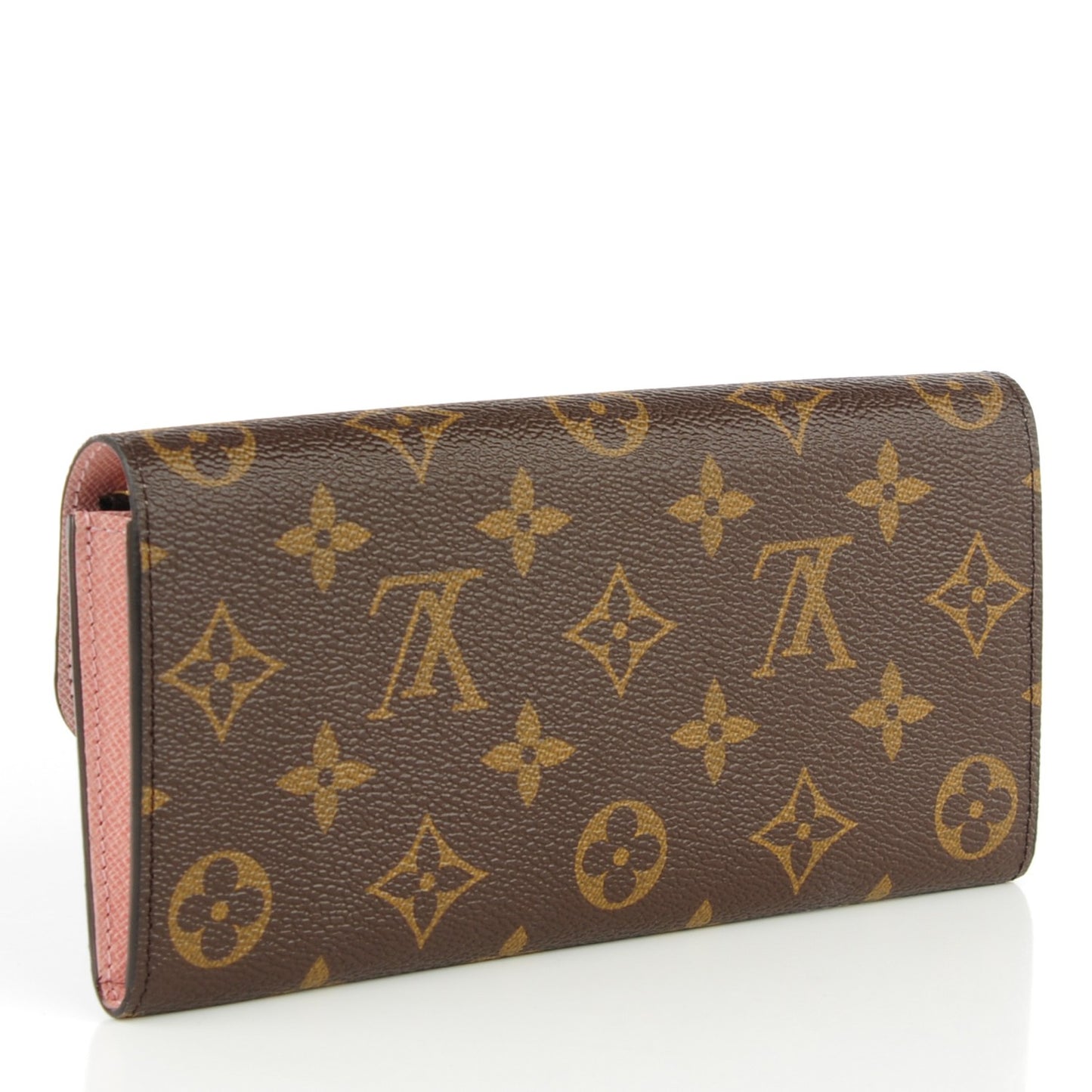 Monogram Emilie Wallet Rose Ballerine