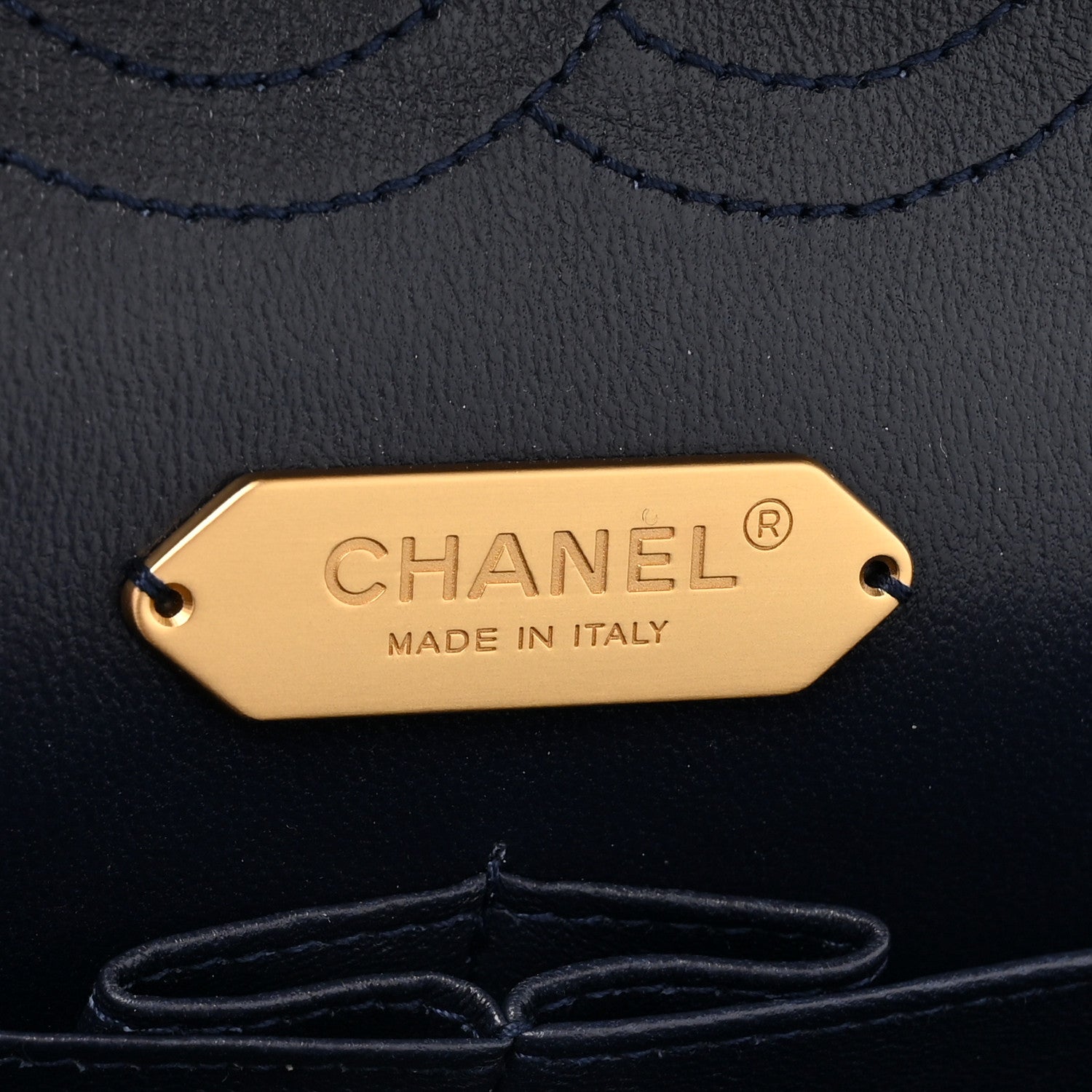 Chanel Tweed Sequin Timeless Classic Chained Double Flap Navy Blue 6 of 11