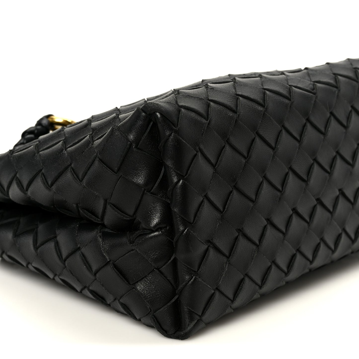 Nappa Intrecciato Small Andiamo Shoulder Bag Black