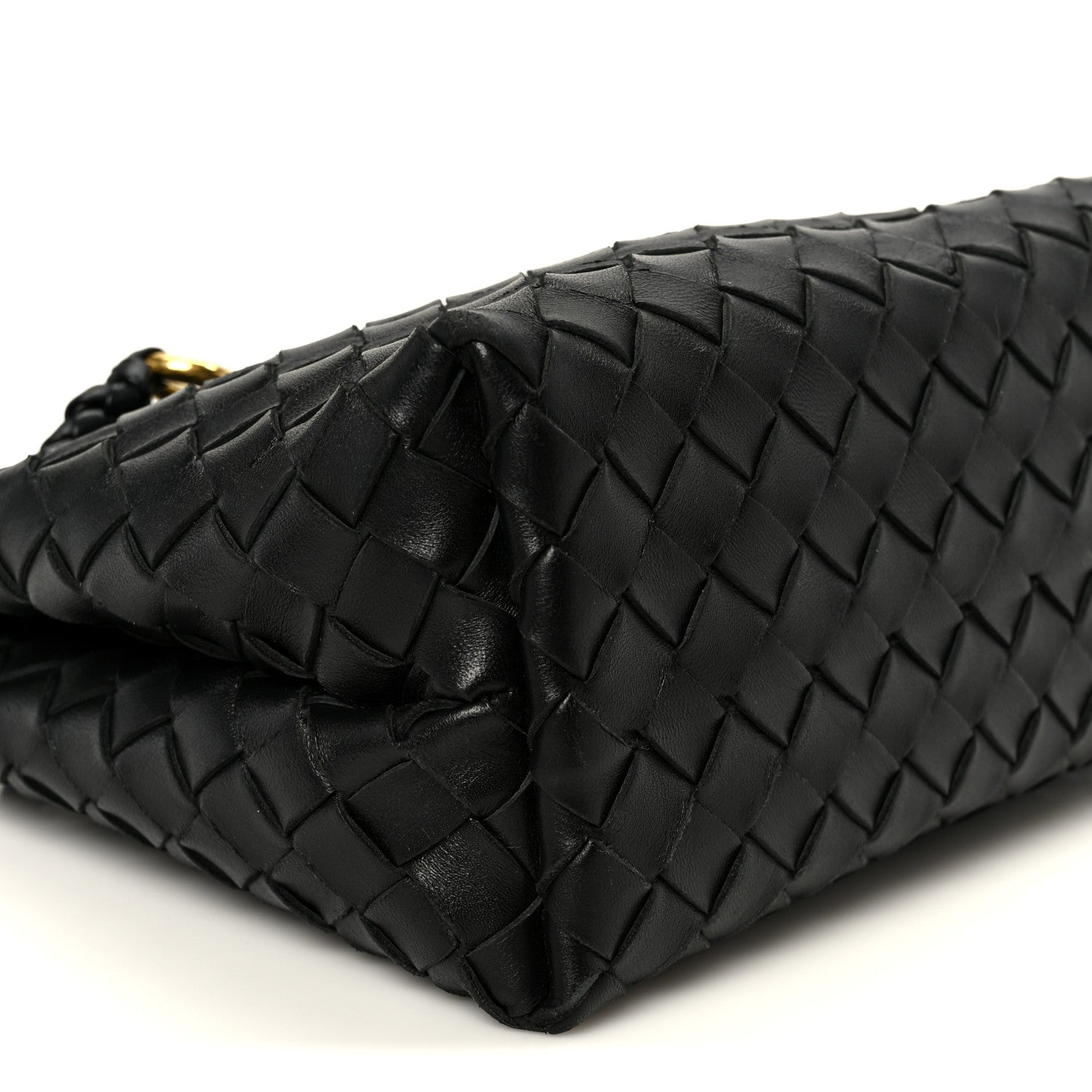 Bottega Veneta Nappa Intrecciato Small Andiamo Shoulder Bag Black 10 of 11