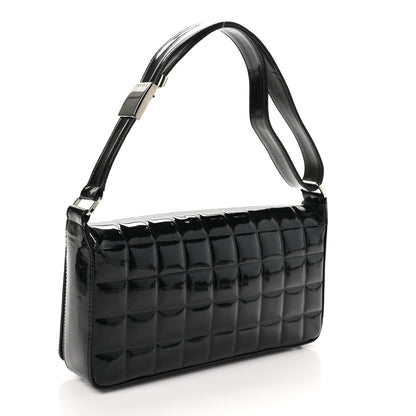 Chanel Patent Chocolate Bar Quilted CC Flap Black 3 of 10