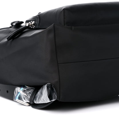 Burberry Nylon Logo Print Backpack Black 7 of 8