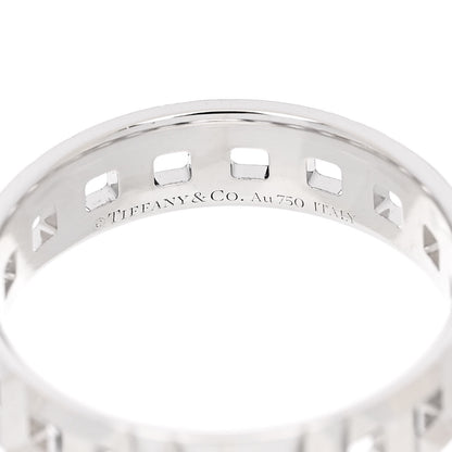 Tiffany 18K White Gold Wide T True Ring 58 8.5 4 of 4