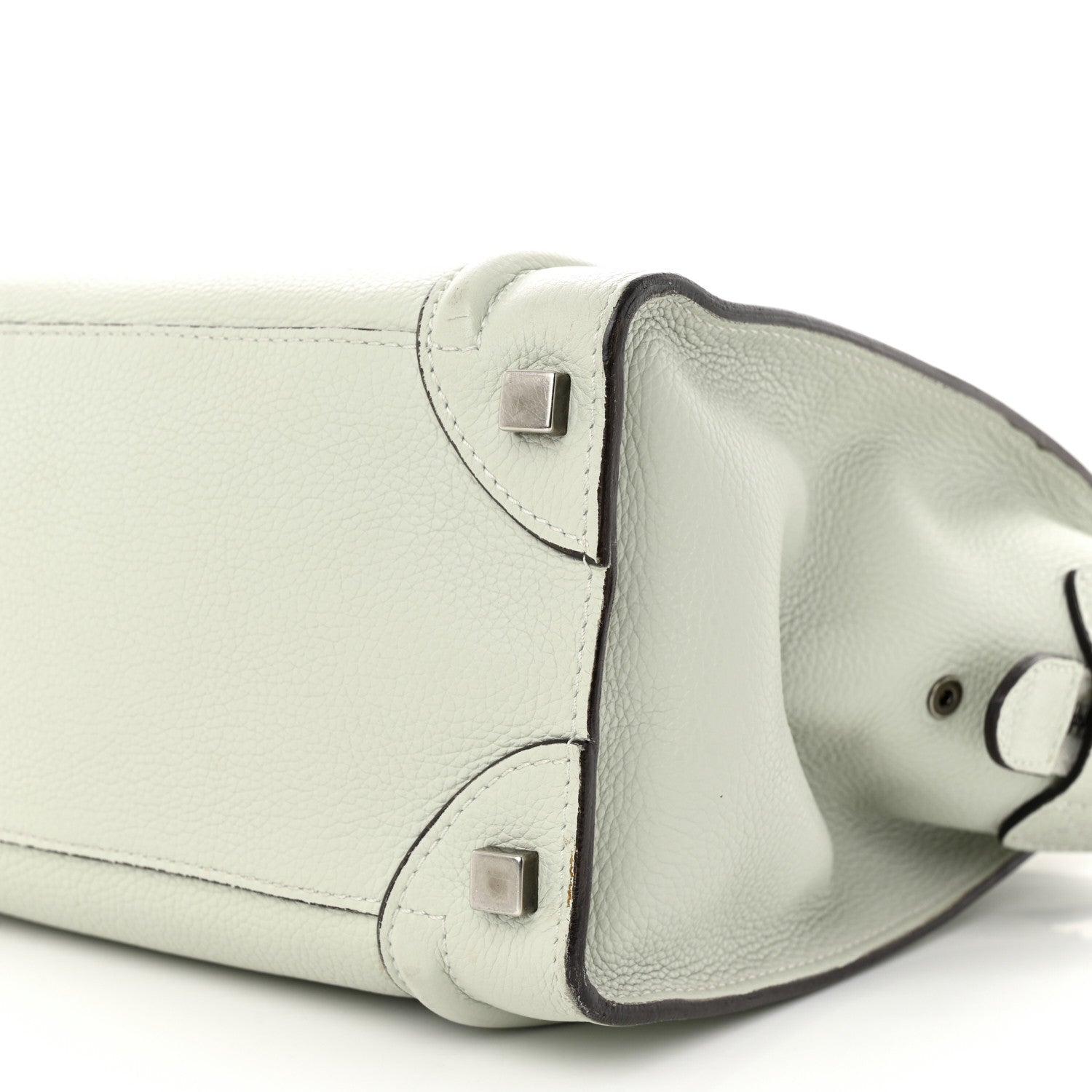 Celine Drummed Calfskin Micro Luggage Lune 9 of 13