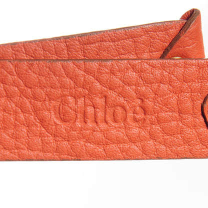 Chloe Calfskin Large Marcie Satchel Red Bush 4 of 12