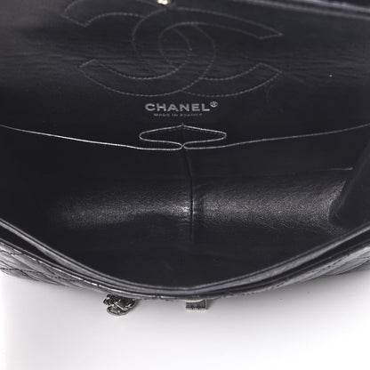 Chanel Metallic Calfskin Striped 2.55 Reissue 226 Flap Black 4 of 12