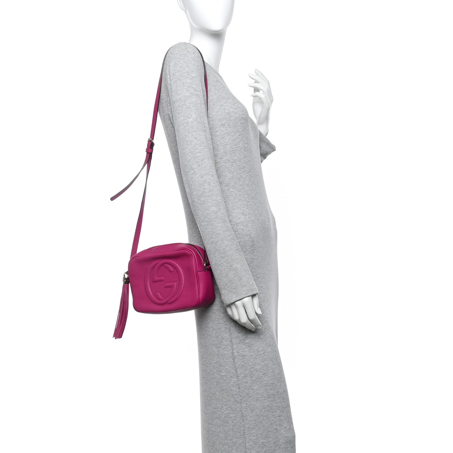 Gucci Cellarius Calfskin Small Soho Disco Bag Bright Bouganville 2 of 10