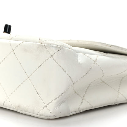 Chanel Lambskin Bekko Resin Medium Flap White 9 of 9