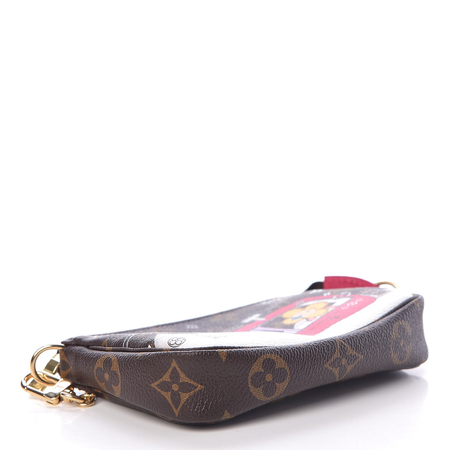Monogram 2019 Christmas Animation Mini Courchevel Pochette Accessories Fuchsia