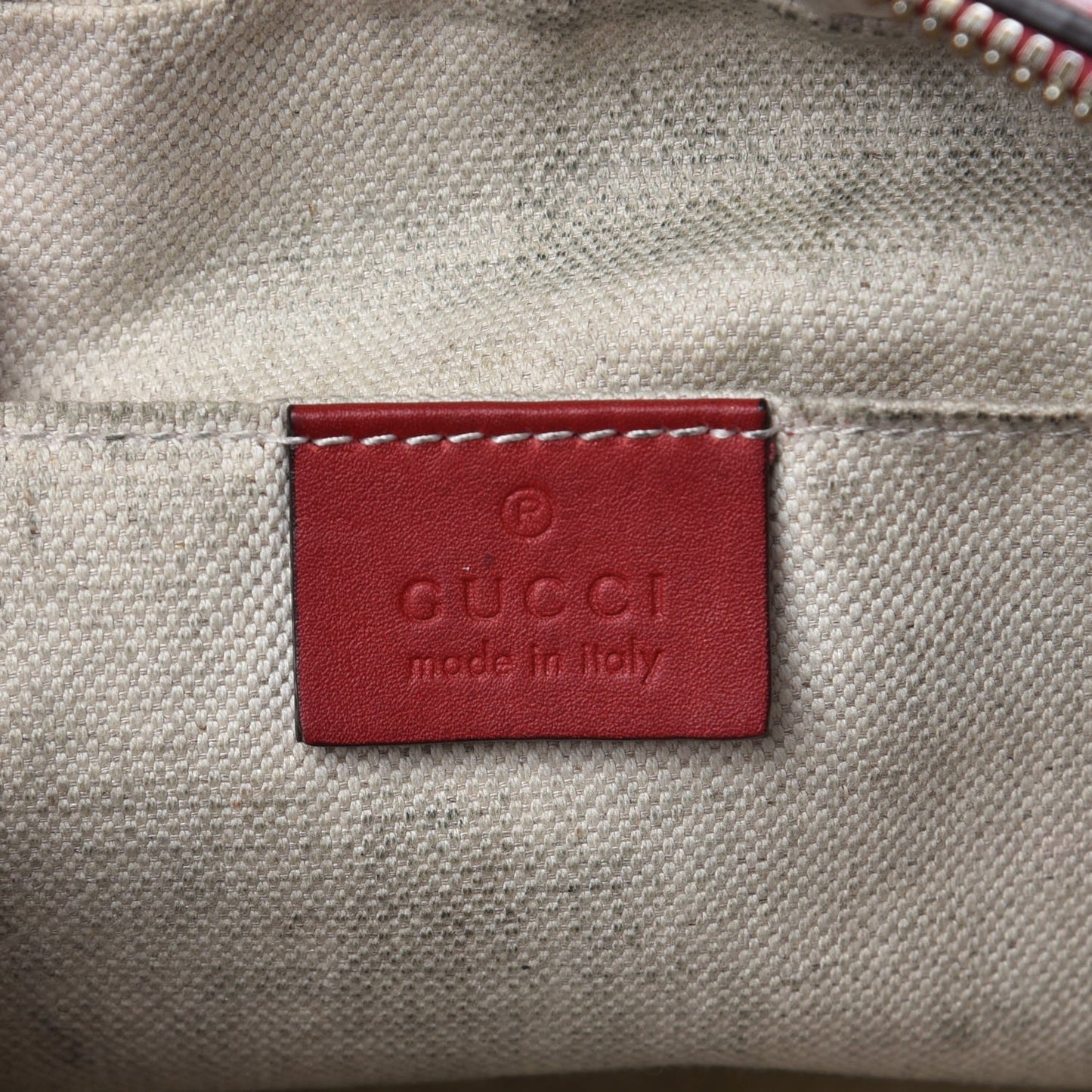 Monogram GG Supreme Web Small Webby Bee Shoulder Red