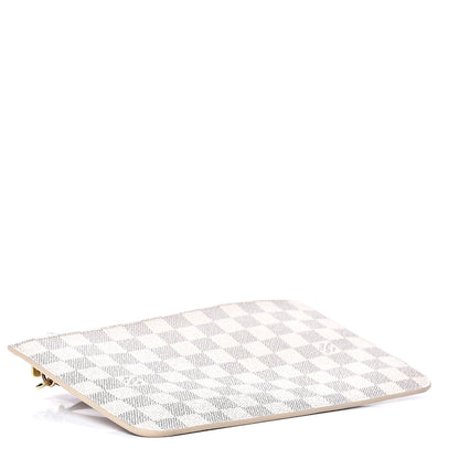 Louis Vuitton Damier Azur Neverfull MM GM Pochette Rose Ballerine 3 of 8