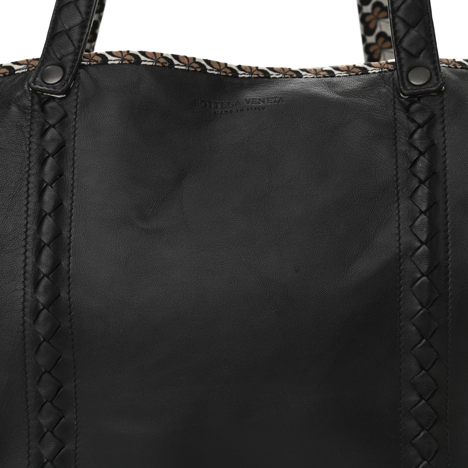Bottega Veneta Nappa Nylon Medium Reversible Butterfly Shoulder Bag Black Cement 11 of 15