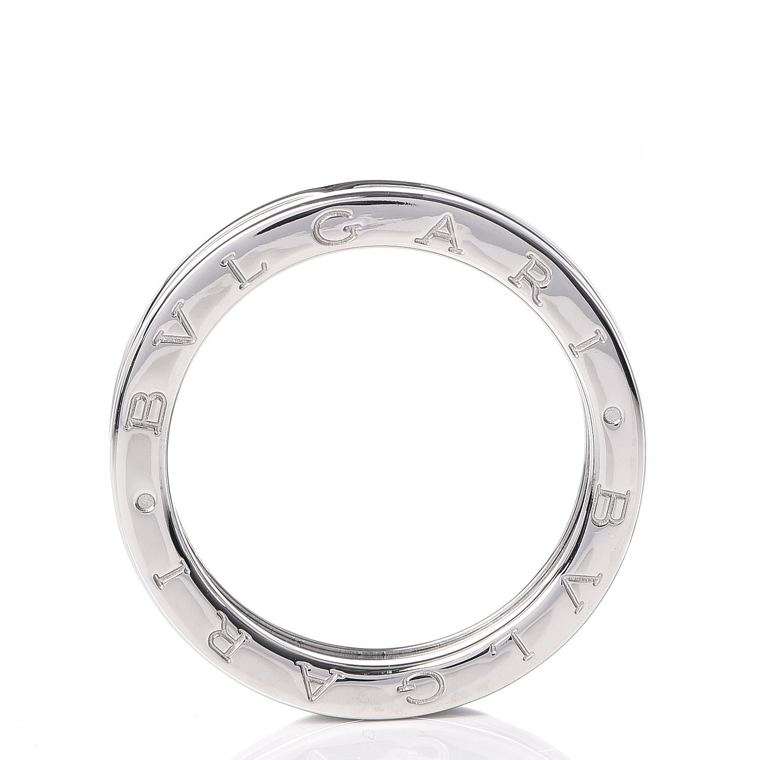 Bulgari 18K White Gold B.Zero1 One-Band Ring 58 8.5 5 of 5