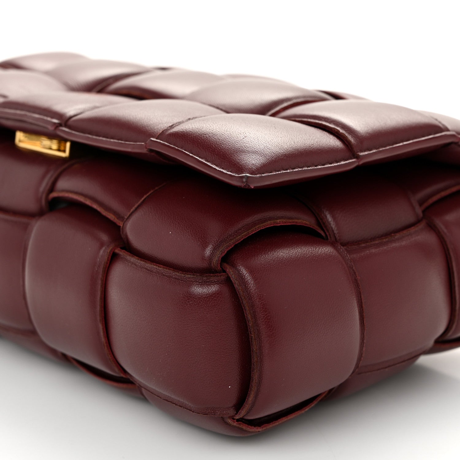 Bottega Veneta Nappa Maxi Intreccio Padded Cassette Crossbody Bag Barolo 10 of 13