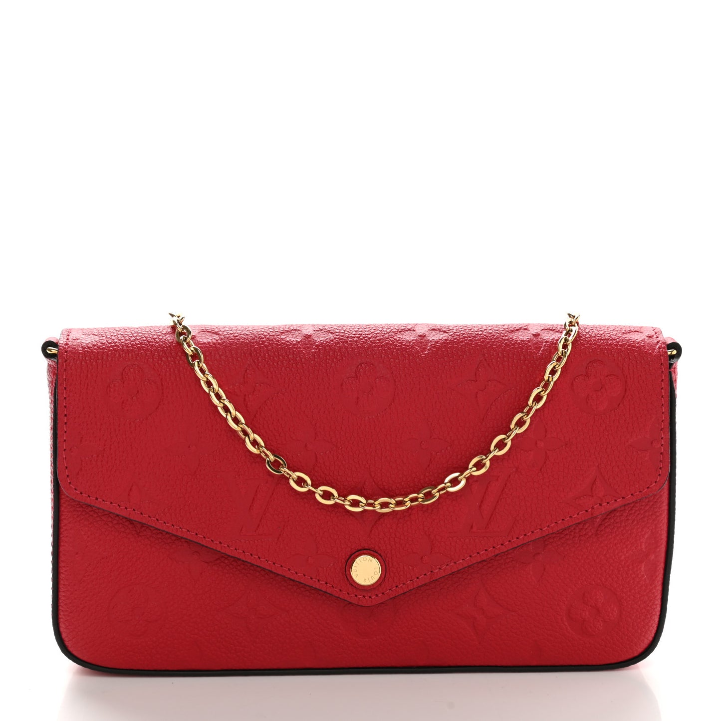 Empreinte Pochette Felicie Chain Wallet Scarlet