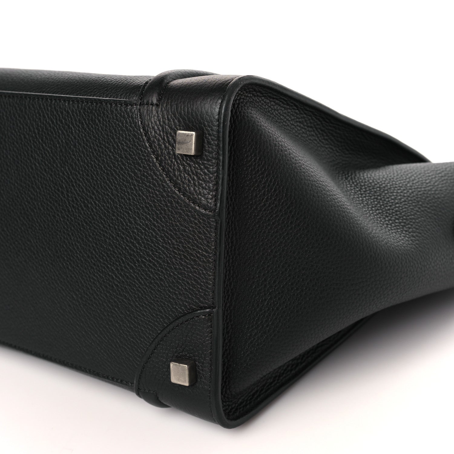 Celine Drummed Calfskin Mini Luggage Black 8 of 8