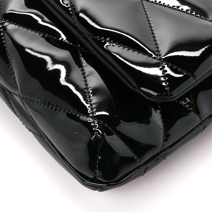 Saint Laurent Patent Quilted Le 57 Diamond Shoulder Bag Black 10 of 10