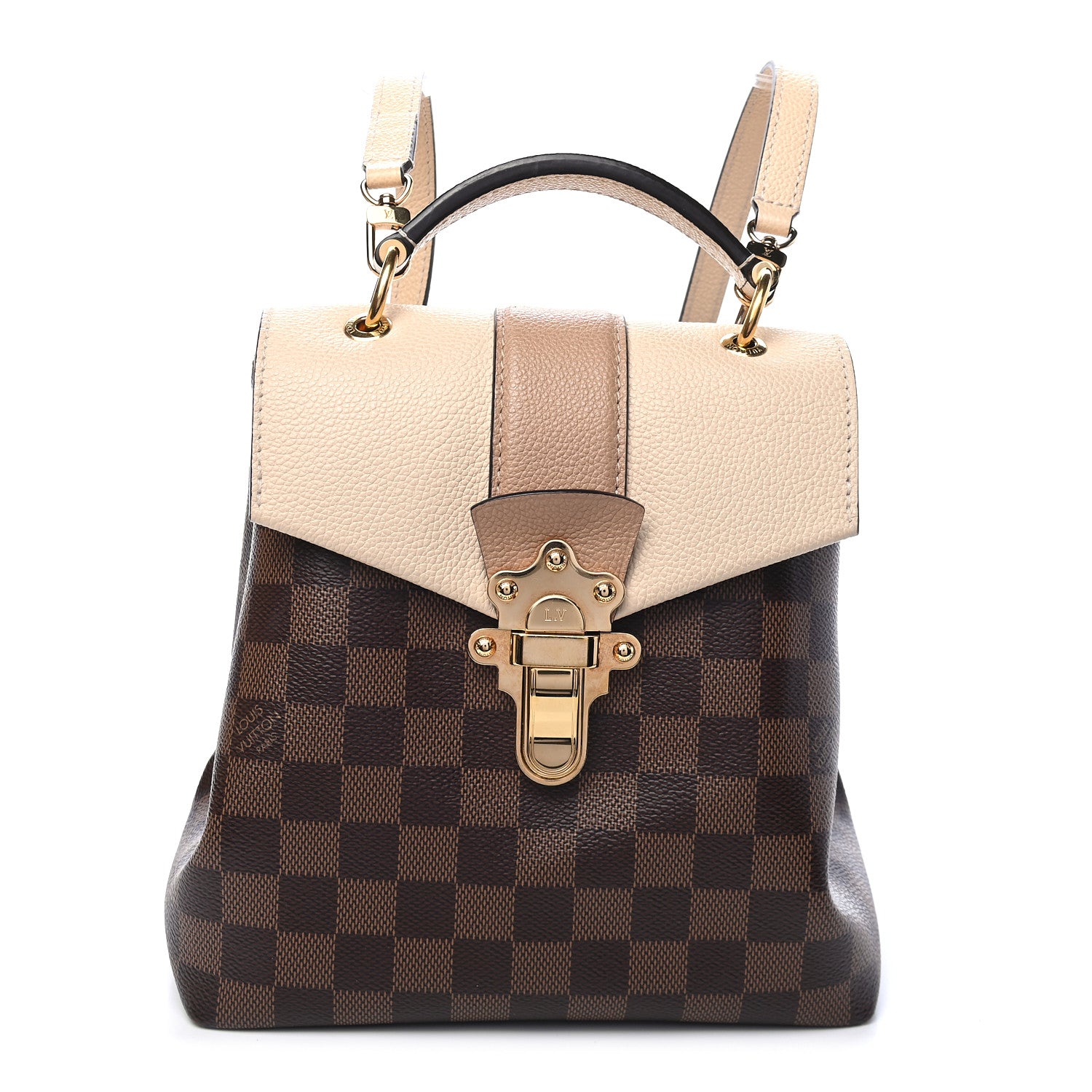 Louis Vuitton Damier Ebene Clapton Backpack Creme 1 of 9
