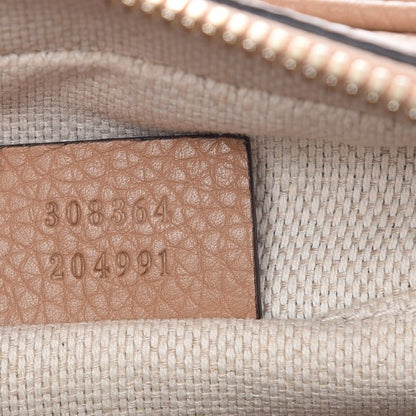 Gucci Pebbled Calfskin Small Soho Disco Bag Rose Beige 7 of 7