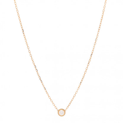 Cartier 18K Yellow Gold Diamond LM D'Amour Pendant Necklace 1 of 6