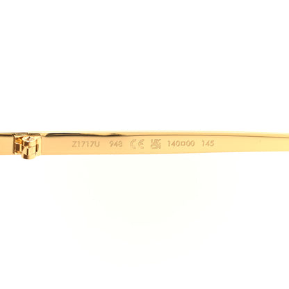 Louis Vuitton Metal LV Golden Mask Sunglasses Z1717U Gold 6 of 8