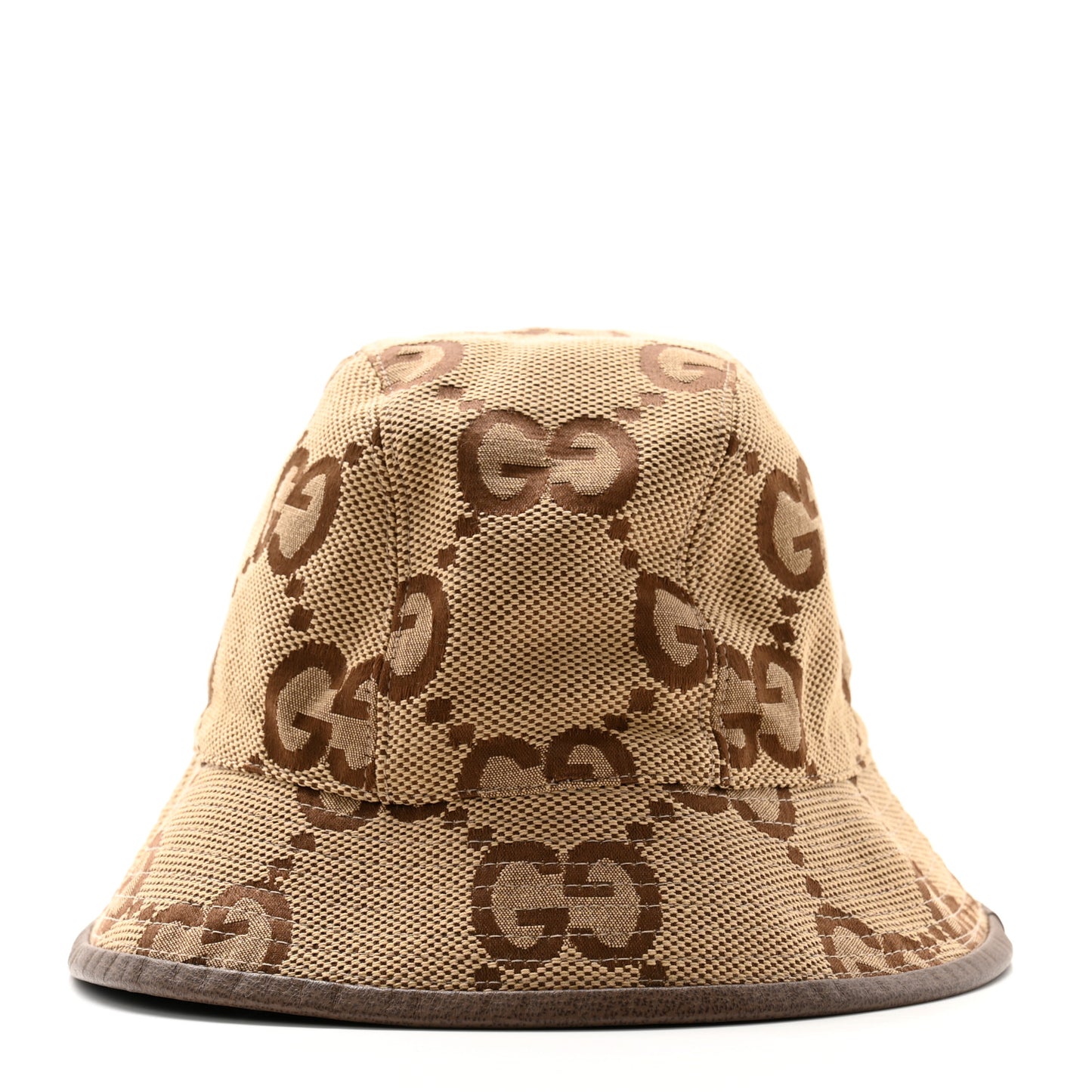 Monogram Jumbo GG Bucket Hat M Camel Ebony New Acero