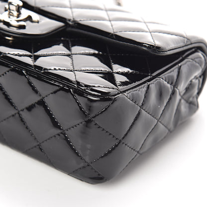 Chanel Patent Calfskin Quilted Mini Rectangular Flap Black 9 of 10