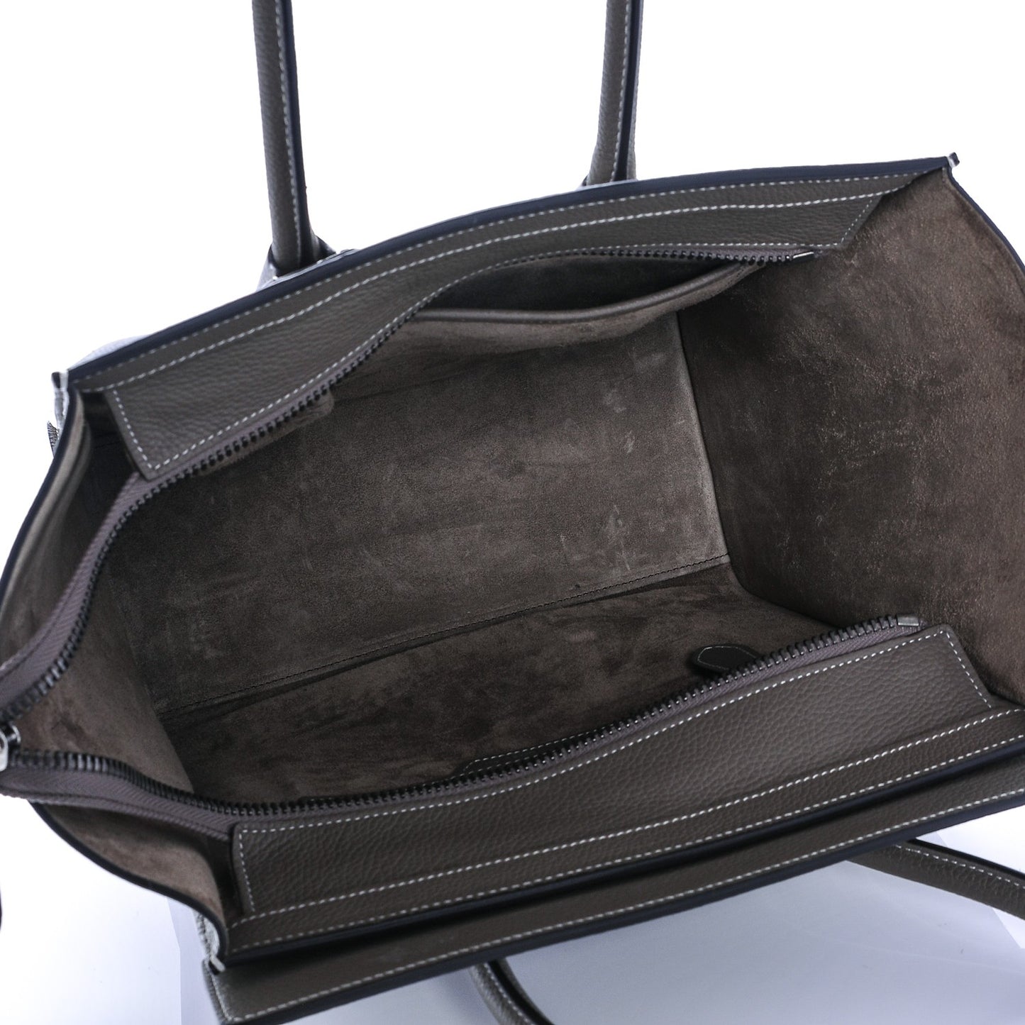Drummed Calfskin Micro Luggage Souris