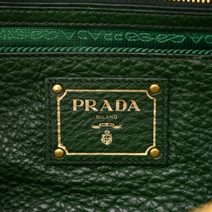 Prada Vitello Daino Top Handle Tote Foresta 6 of 19