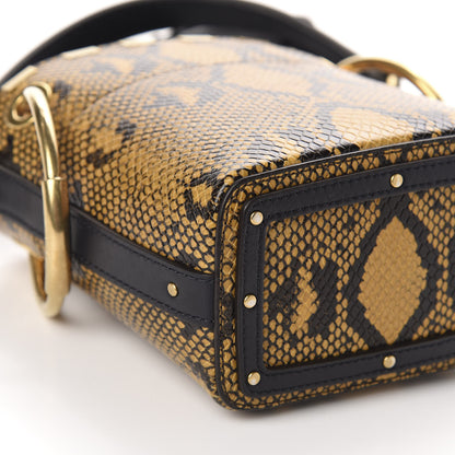 Chloe Python Embossed Calfskin Mini Roy Bucket Bag September Sun 6 of 10