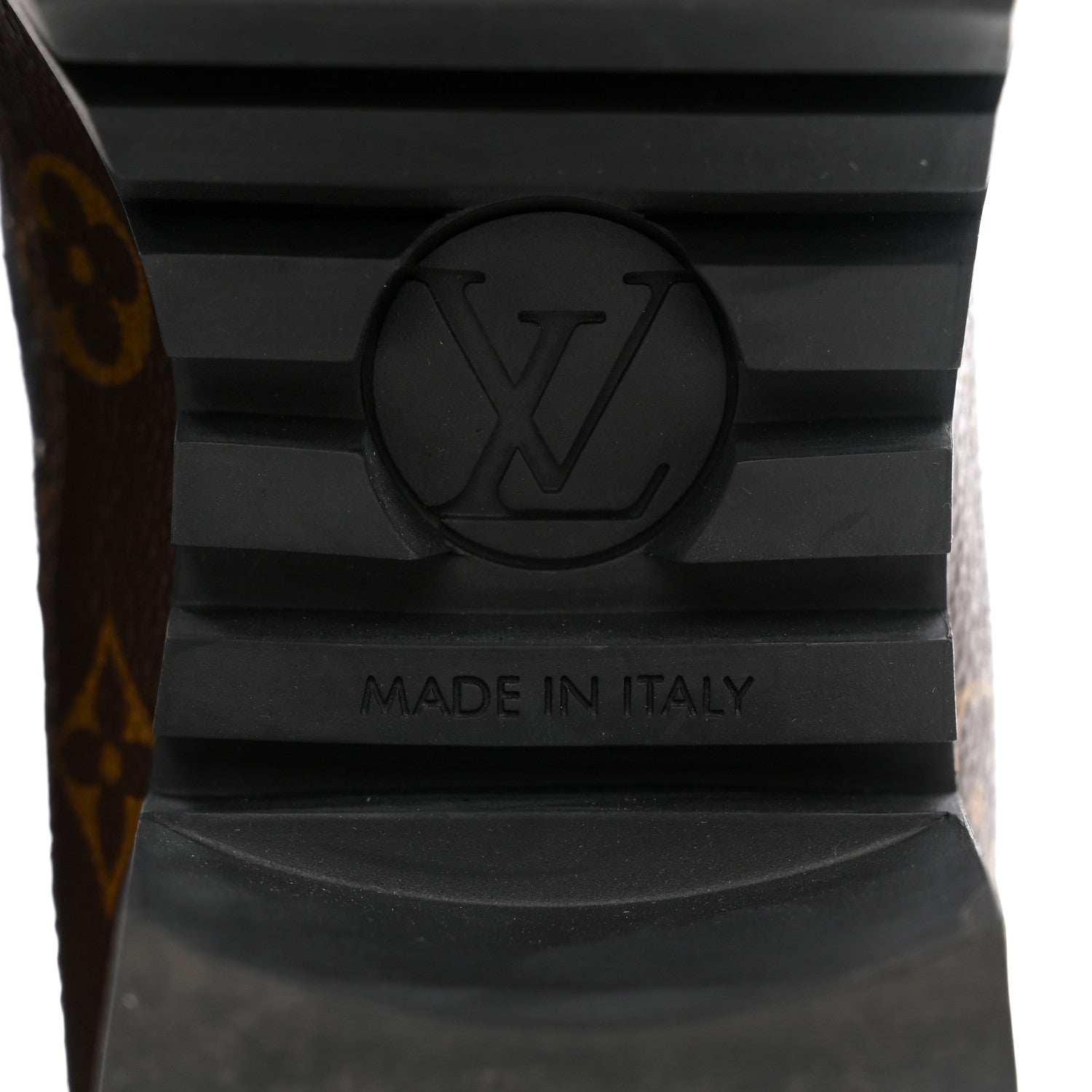 Louis Vuitton Suede Calfskin Monogram Laureate Platform Desert Boots 39 Black 6 of 11