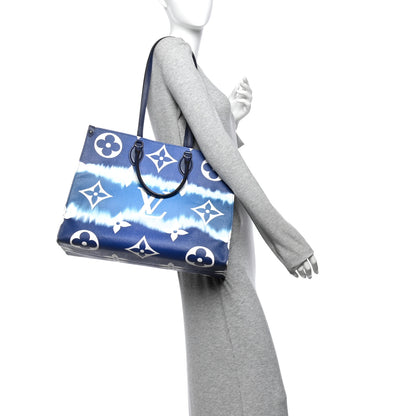 Louis Vuitton Monogram Escale Onthego GM Blue 2 of 13