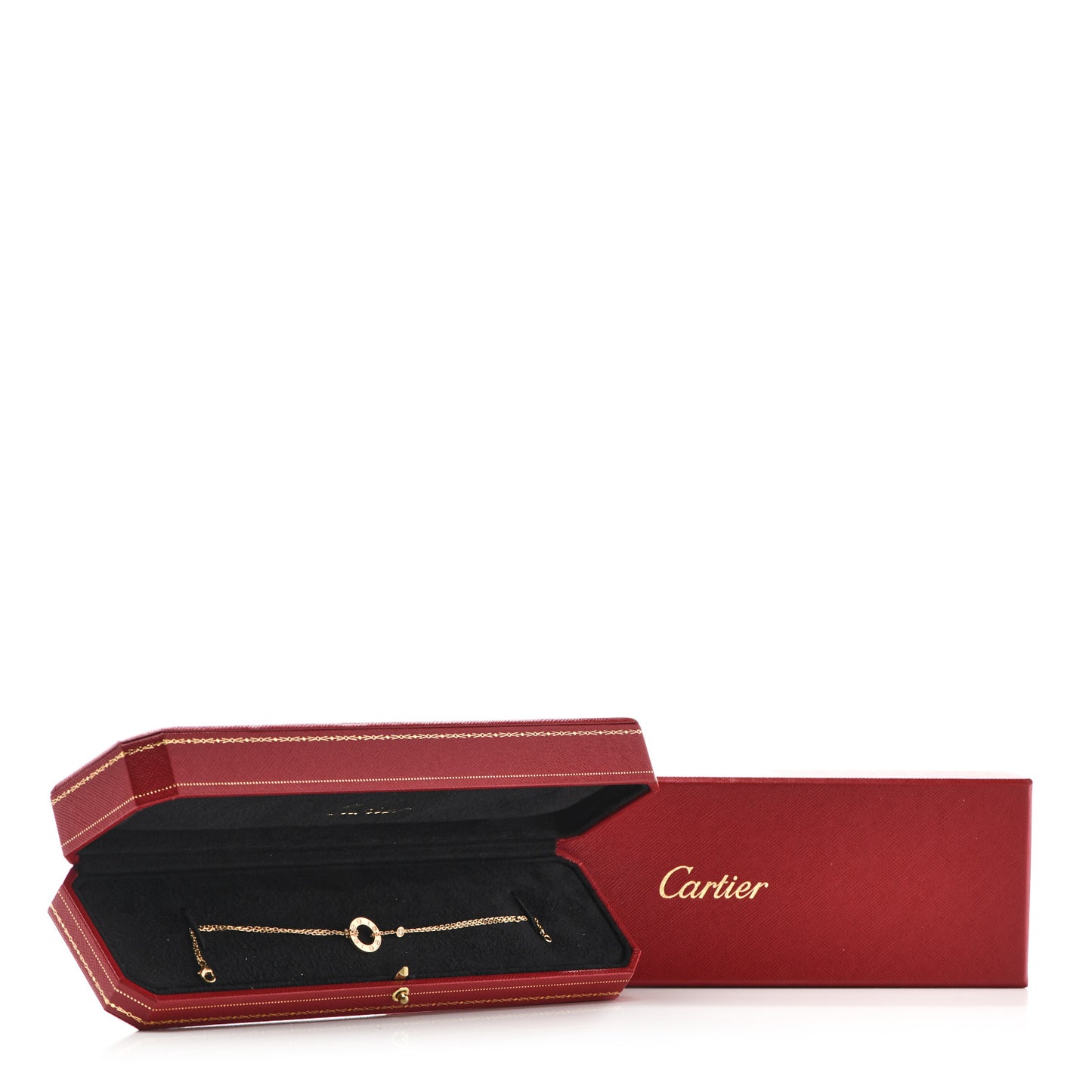 18K Yellow Gold Diamond LOVE Bracelet