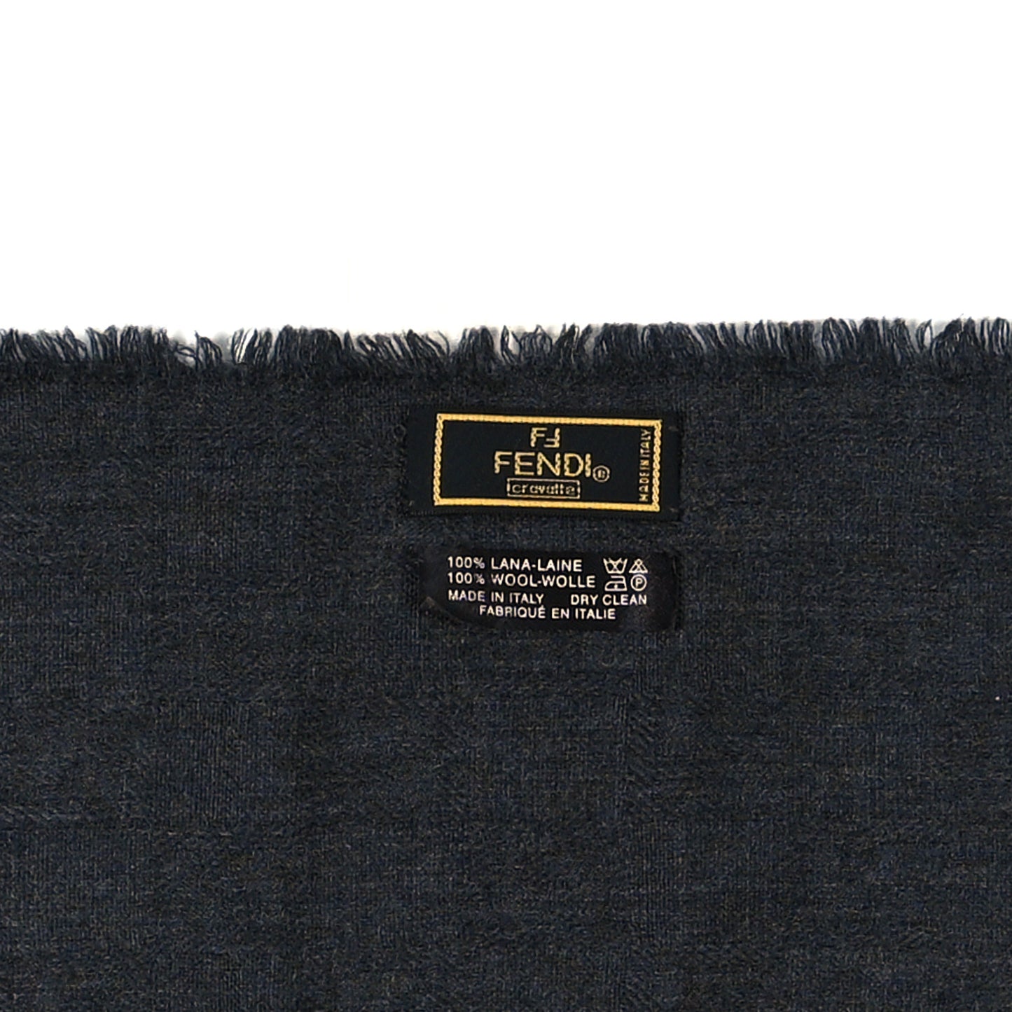 Wool FF Scarf Blue