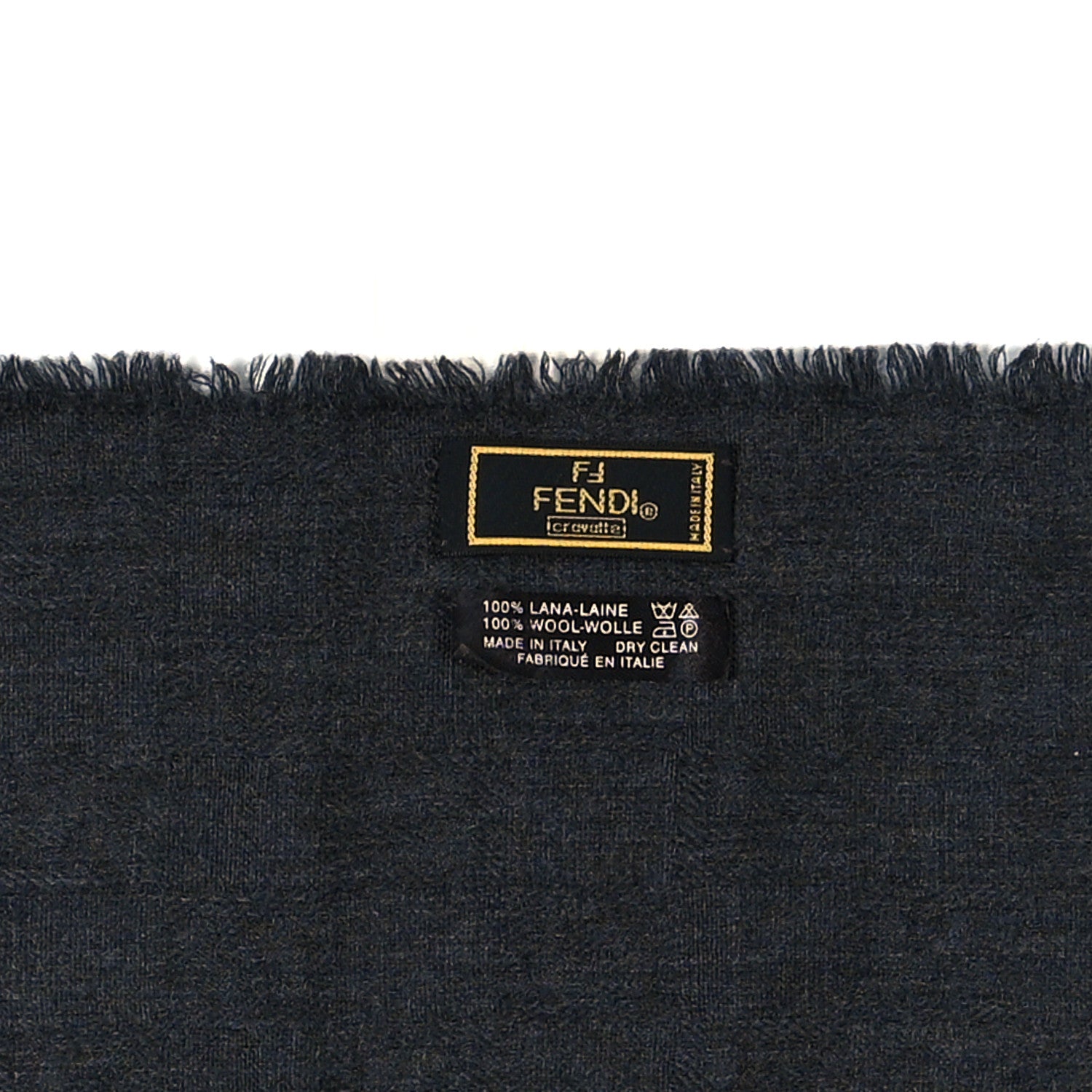 Fendi Wool FF Scarf Blue 3 of 3
