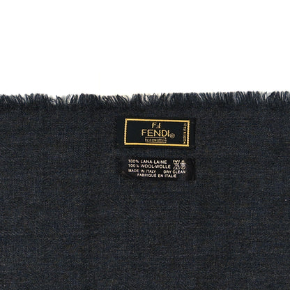 Fendi Wool FF Scarf Blue 3 of 3