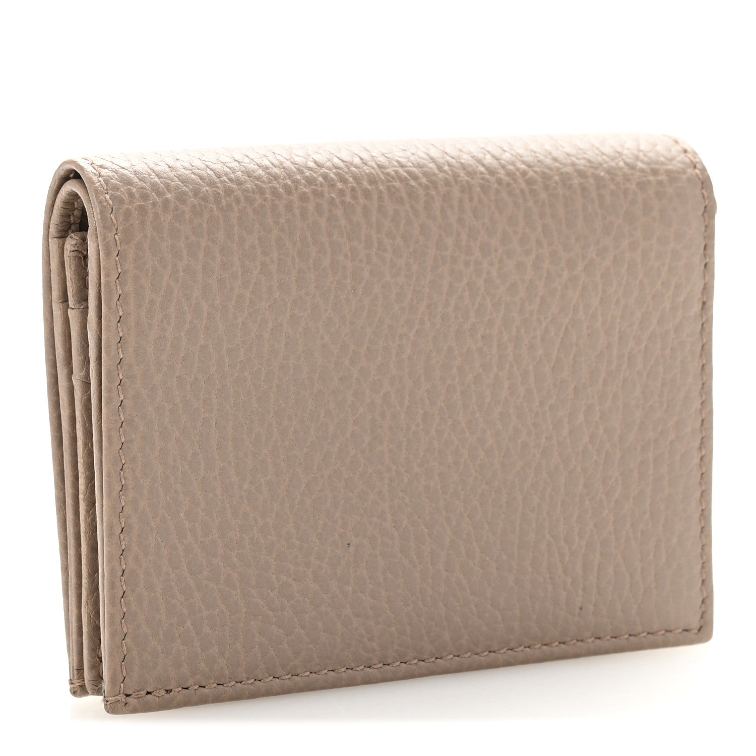 Gucci Pebbled Calfskin GG Marmont Card Case Porcelain Rose 3 of 9