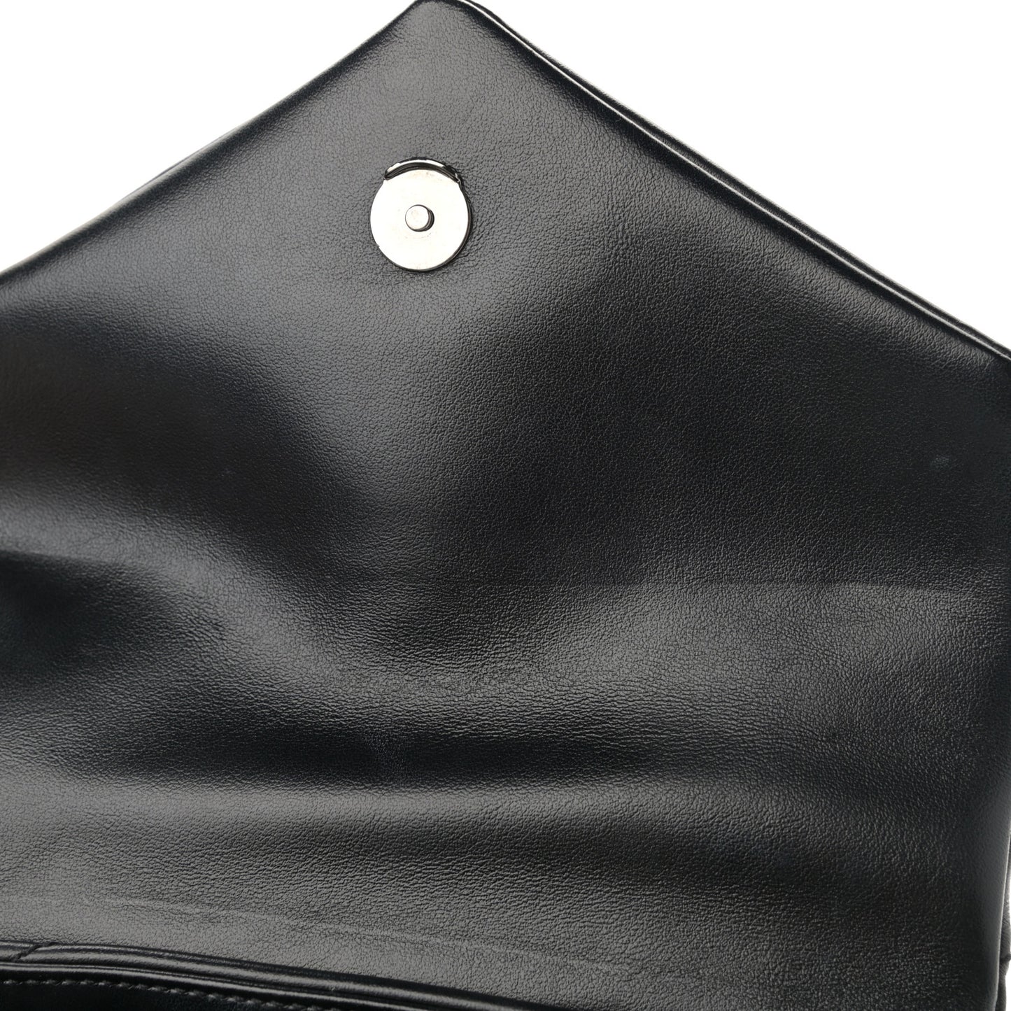 Calfskin Y Quilted Monogram Toy Loulou Crossbody Bag Black
