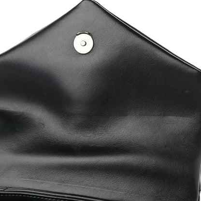Saint Laurent Calfskin Y Quilted Monogram Toy Loulou Crossbody Bag Black 11 of 12