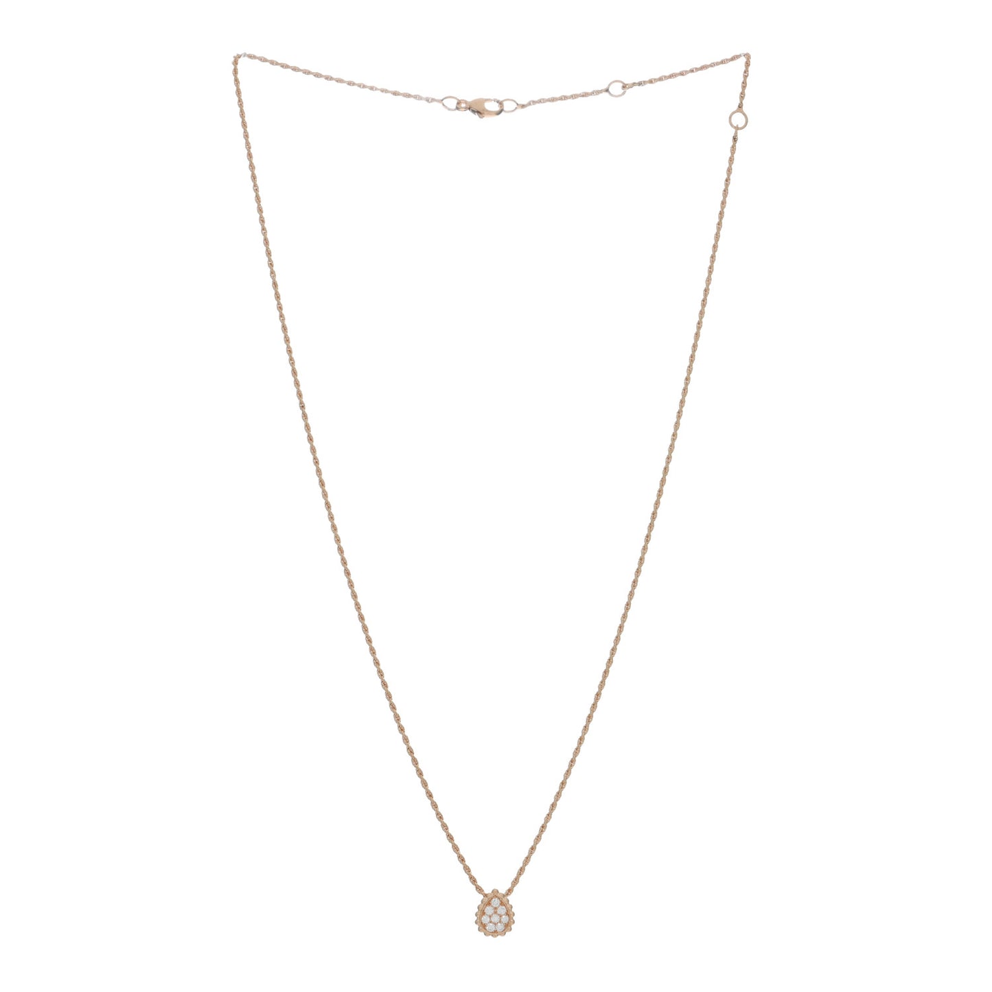 18K Rose Gold Diamond XS Serpent Boheme Necklace