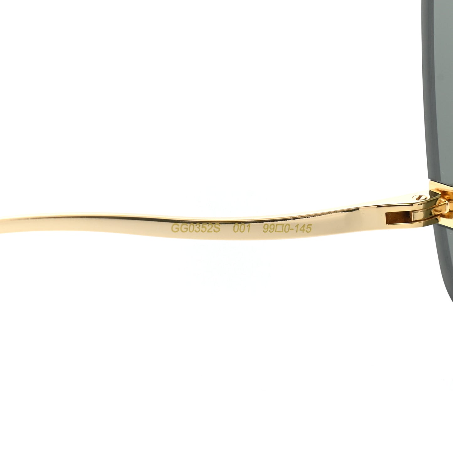 Metal Rimless Sunglasses GG0352S Gold