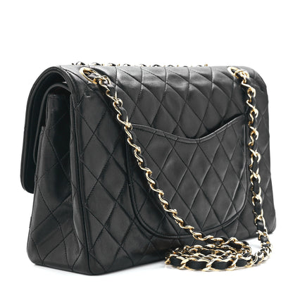 Chanel Lambskin Quilted Medium Double Flap Black 2 of 11