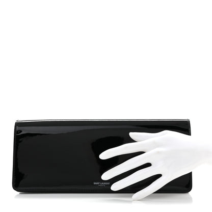 Saint Laurent Patent Calfskin Clutch Black 2 of 7