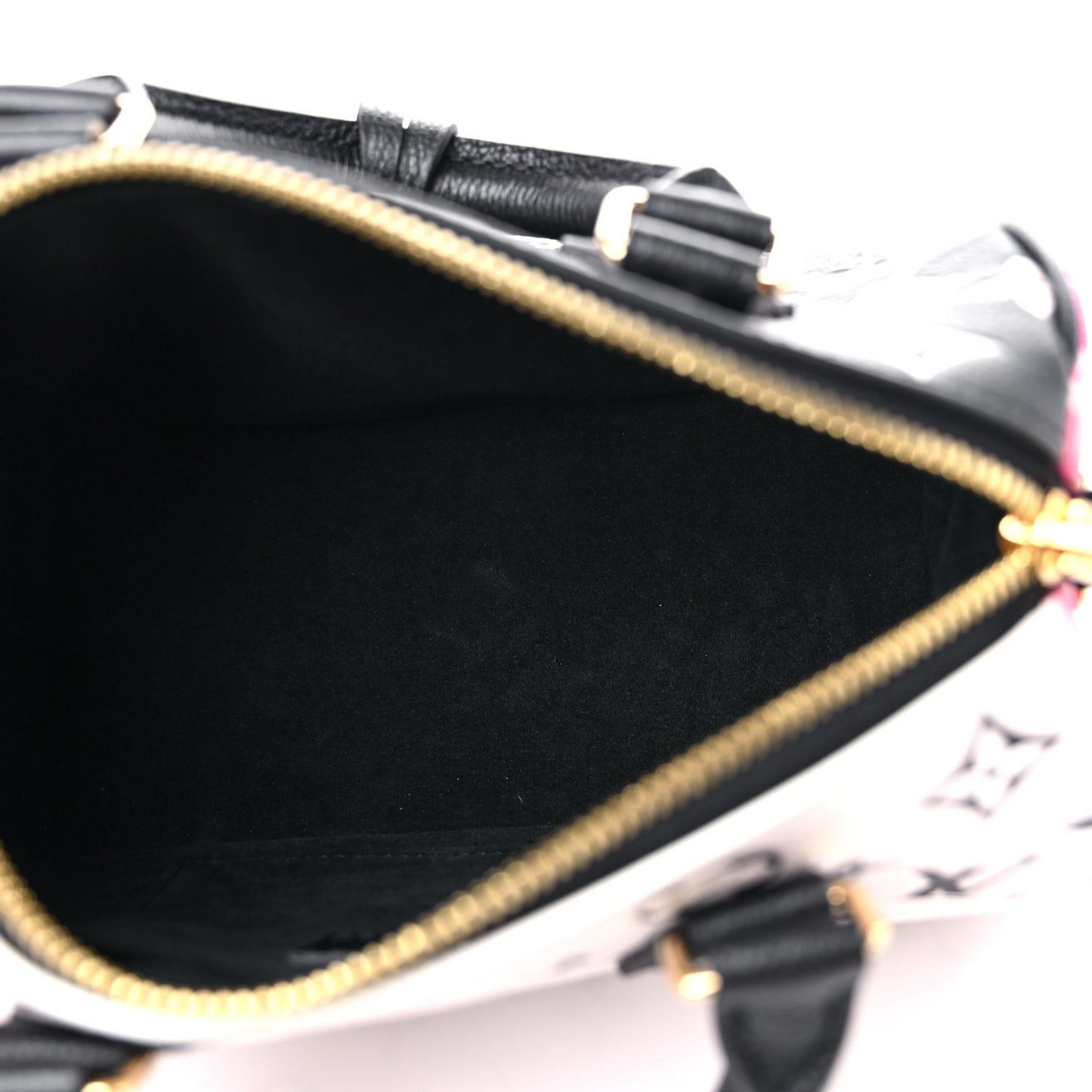 Empreinte Monogram Spring in the City Speedy Bandouliere 20 Black White Pink
