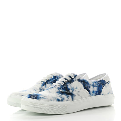Louis Vuitton Denim Monogram Mens Trocadero Tie Dye Sneakers 9 Marine 3 of 8